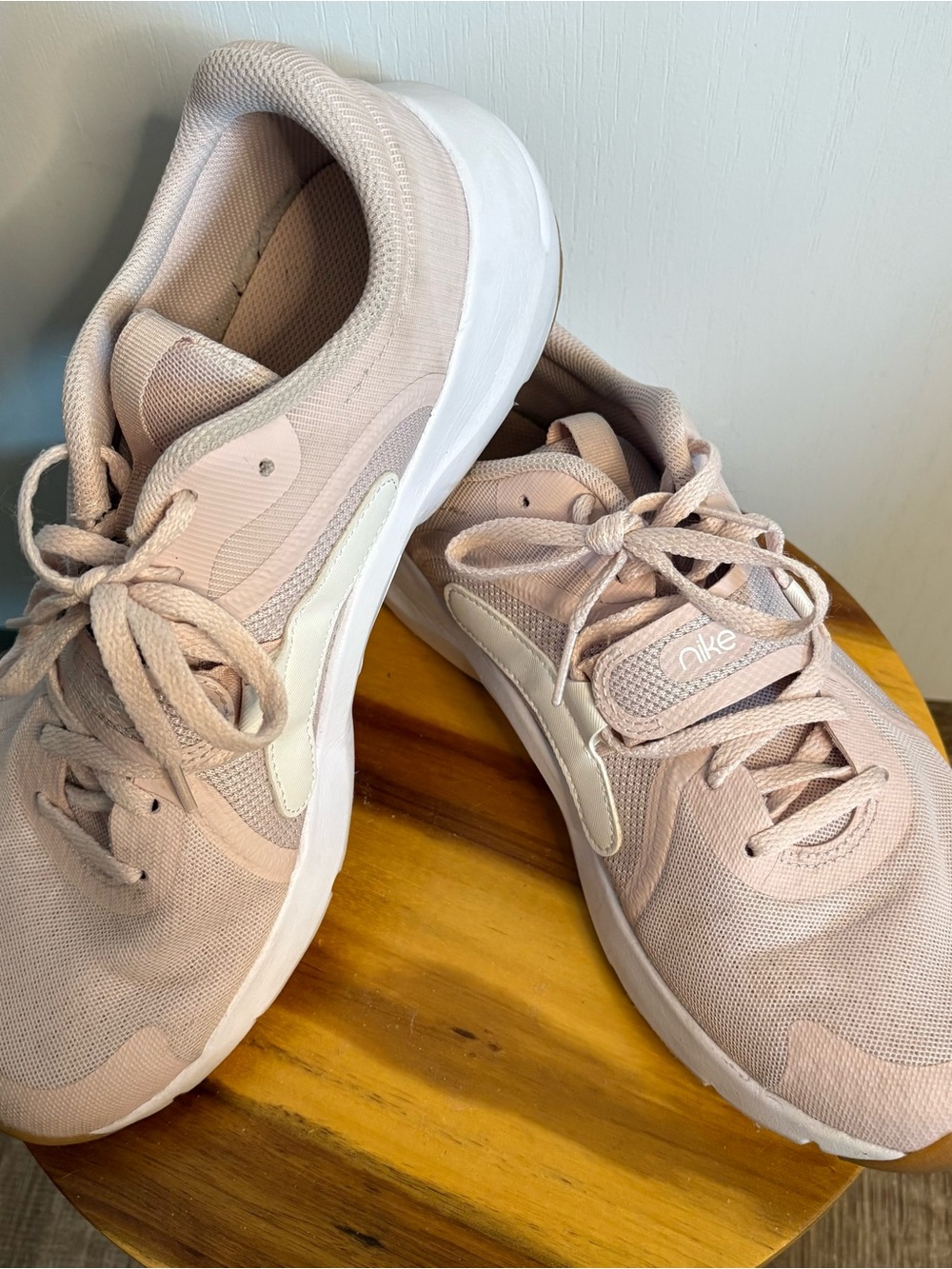 Nike Women’s Running Sneakers - Light Blush Pink and White